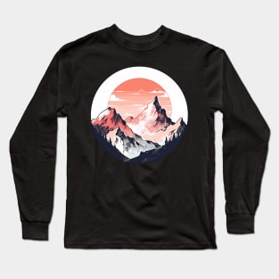 Red Sun Mountain Long Sleeve T-Shirt